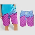 thumbnail image 1 of Toddler Boy Swim Trunks Fashion Print Toddler Stretch Swim Shorts Drawstring Breathable Boys Swimming Trunks Size 2-3 Years, 1 of 5