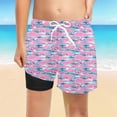 thumbnail image 1 of Toddler Boy Swimsuit Boys Upf 50 Print Swim Trunks Comfortable Stretch Bathing Suits for Girls Light Pink 9-10 Years, 1 of 4