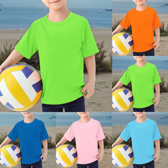 Toddler Boy Swimsuit Boys Upf Short Sleeve Rash Guard Swim Shirt Quick Dry for Beach Fishing Light Blue 3-4 Years