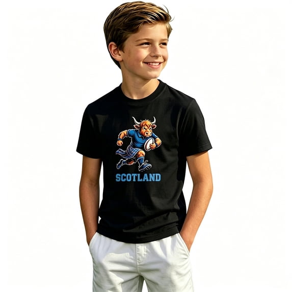 Toddler Boy T Shirt Scotland Print Short Sleeve Sporty Graphic Crop Tank Tops for Kids Size 2-3T