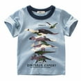 thumbnail image 1 of Mrzhqd Toddler Boy Tee Camouflage Tee Years Tops T Kids Dinosaur Short Shirts Clothes Sleeve Baby For 17 Crewneck Tops For 4-5 Years, 1 of 2