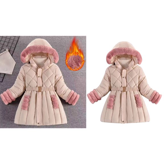 Toddler Boy Winter Coat,Boys Puffer Coat Mid-Length Heavyweight with Hooded Warm Windproof Kids Winter Jacket Boys Coats Size 3-4 Years