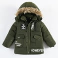 thumbnail image 1 of Toddler Boy Winter Coat,Boys Puffer Coat with Pocket Zip up Winter Hoodies Coat Warm and Windproof Boys Winter Jacket Boys Coats Size 3 Years, 1 of 7