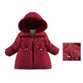 thumbnail image 1 of Toddler Boy Winter Coat,Boys Puffer Jacket Mid-Length with Hooded Windproof Warm Boys' Outerwear Jackets Coats Girls Winter Clothes Size 12-18 Months, 1 of 9