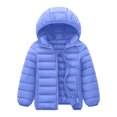 thumbnail image 1 of Toddler Boy Winter Coat Kids Puffer Jacket with Pocket Zip up Hooded Coat Warm Windproof Thick Warm Outwear for Teen 4-5 Years, 1 of 3