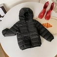thumbnail image 1 of Toddler Boy Winter Coat Kids Puffer Jacket with Pocket Zipper Hooded Coat Solid Color Long Sleeve Toddler Jacket Grils Winter Coats Size 9-10 Years, 1 of 2