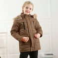 thumbnail image 1 of Toddler Boy Winter Coat Kids Puffer Jacket with Pocket Zipper Winter Hoodies Coat Long Sleeve Windproof Puffer Jacket Kids Boys Winter Coat Size 4T, 1 of 5