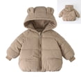 thumbnail image 1 of Toddler Boy Winter Coat Warm Puffer Jackets Kids Zipper Long Sleeve Soft Down Jacket Hooded Jackets 3-4 Years Old Birthday Outfit Girl, 1 of 5