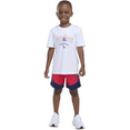thumbnail image 1 of Adidas WHITE MULTI Toddler Boy's Colorblock Top & Shorts Set, US 3T, 1 of 4