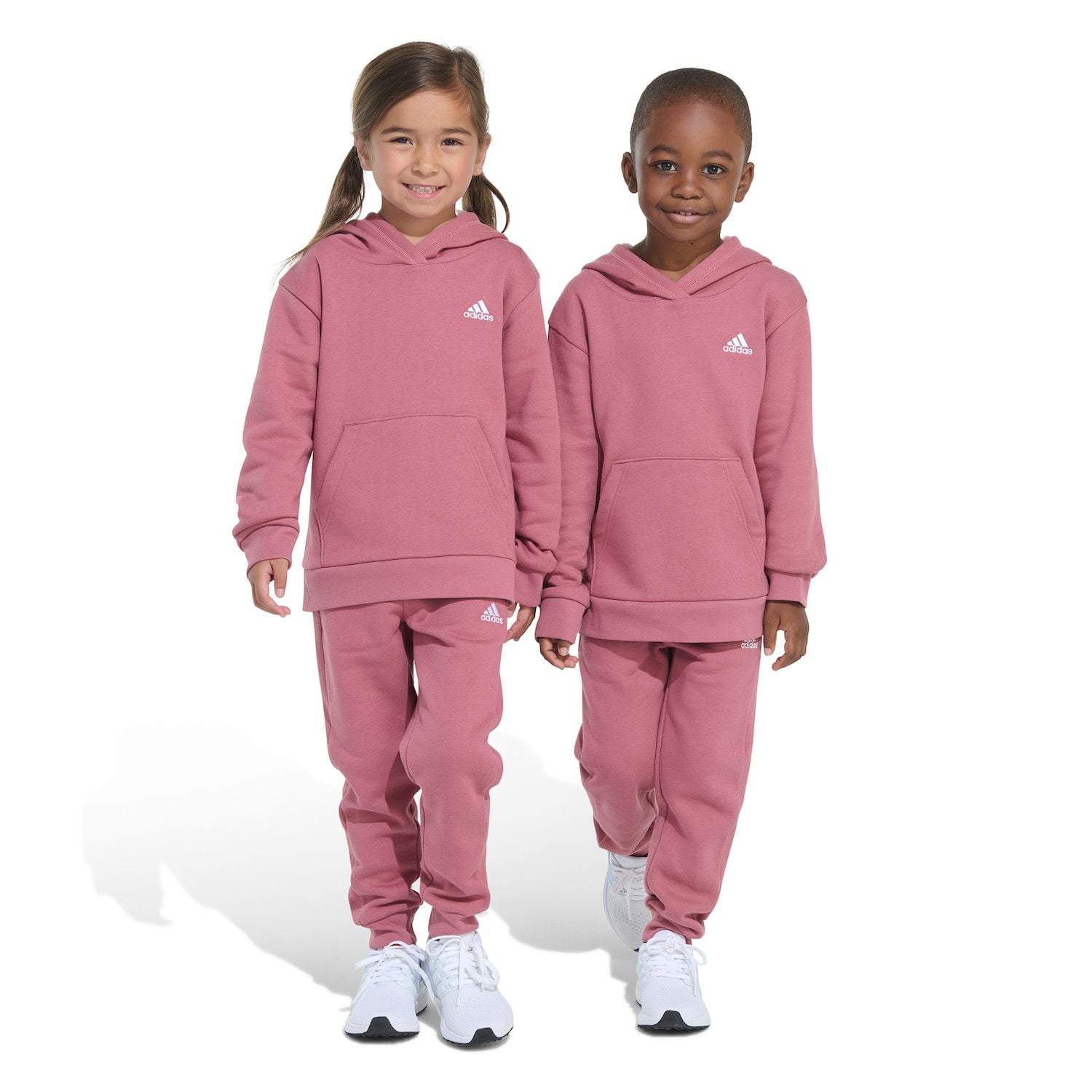 Boys 4-7 Adidas Minimal Logo Fleece Pullover Set Color: Red Size