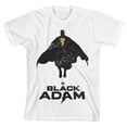 thumbnail image 1 of Toddler Boy's Black Adam Silhouette Image with Logo Toddler Boy's White T-Shirt-4T, 1 of 2