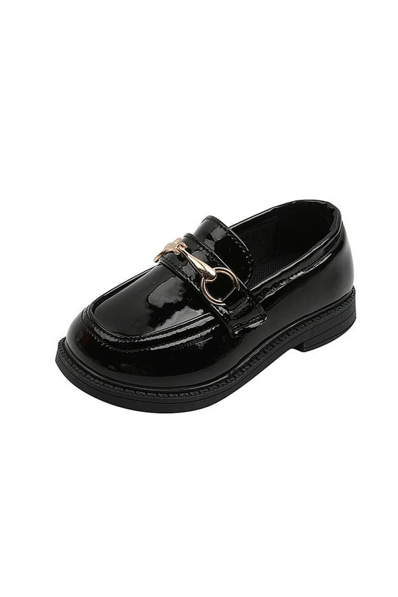Toddler Boy’s Girl’s Dress Shoes Comfort Lace-Up Oxford School Uniform Shoes Loafer Flats