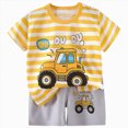 thumbnail image 1 of Toddler Boy's Short Sleeve T-Shirt and Short Outfit Set 6-12 Months 12-24 Months 2T 3T 4T 5T 6T 7T Children 3-4 Years, 1 of 7