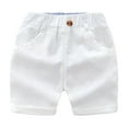 thumbnail image 1 of Toddler Boy's Shorts Elastic Waist Loose Shorts with Pockets Child Breathable Sports Casual Shorts, 1 of 2