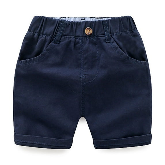Toddler Boy's Shorts Elastic Waist Loose Shorts with Pockets Child Breathable Sports Casual Shorts