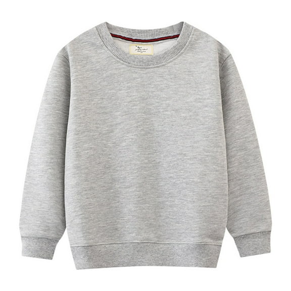 Toddler Boy's Sweatshirt Plain Crewneck Versatile Pullover Top Casual Basic Sweatshirts
