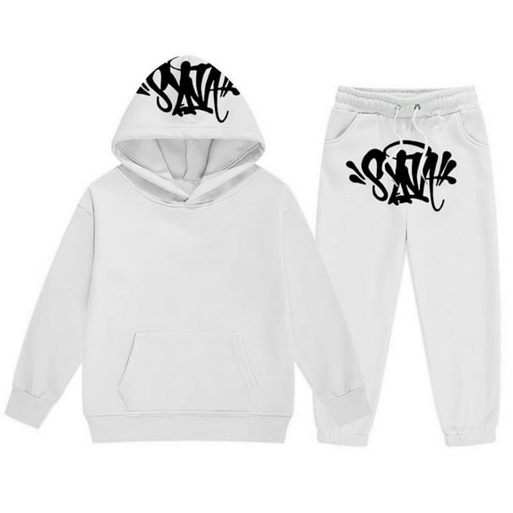 Toddler Boys 2 Piece Outfits Set Casual Loose Comfortable Hooded Sweatshirt Set Clothes Set,Size 9-10 Years