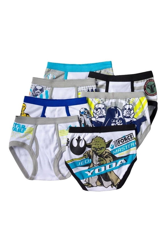 Toddler Boys 7 Pair Star Wars Underwear Briefs Stormtroopers Yoda Rebellion 4T