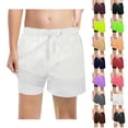 thumbnail image 1 of Toddler Boys Athletic Shorts Elastic Waist Drawstring Mesh Shorts with Compression Liner Lightweight Running Soccer Shorts Boys Summer Shorts Boys' Shorts 3-4 Years, 1 of 4