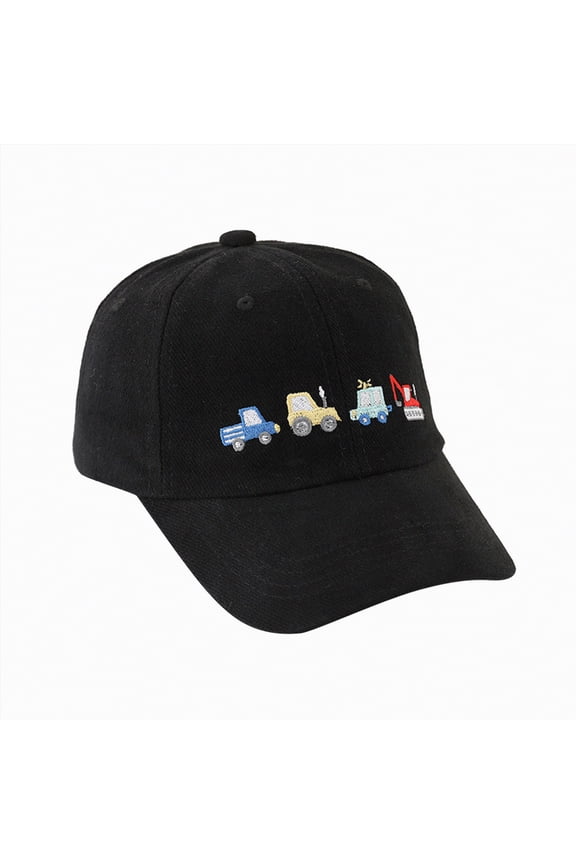 Toddler Boys Baseball Hat Cute Embroidery Adjustable Kids Cap Big Brother Gift Cotton Daily Outdoor Casual Sun Protection Hat Gibobby,One Size,Black