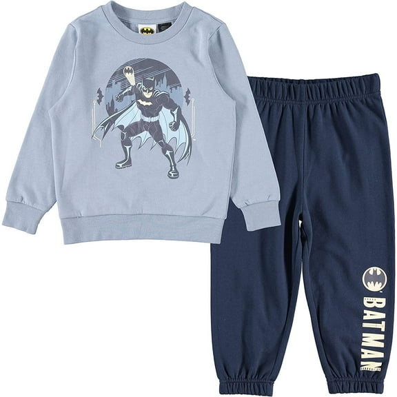 Toddler Boys Batman Sweatshirt and Jogger Clothing Set- Toddler Boys Sizes 2T-5T