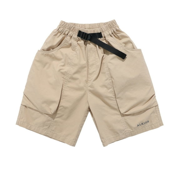 Toddler Boys Cargo Short 5-6 Years Boys Drawstring Shorts Boys' Cargo Shorts Lightweight Breathable Summer Casual Pants with Pockets Elastic Waistband & Adjustable Straps for Toddlers and Big Kids