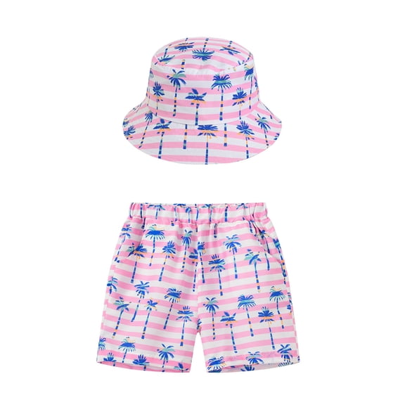 Toddler Boys Casual Outfit Sets Summer And Girls Short Sleeved T Shirt Set And Girls Short Sleeved Shorts Two Piece Set Clothing Activewear Gibobby(8-10 Years,Pink)
