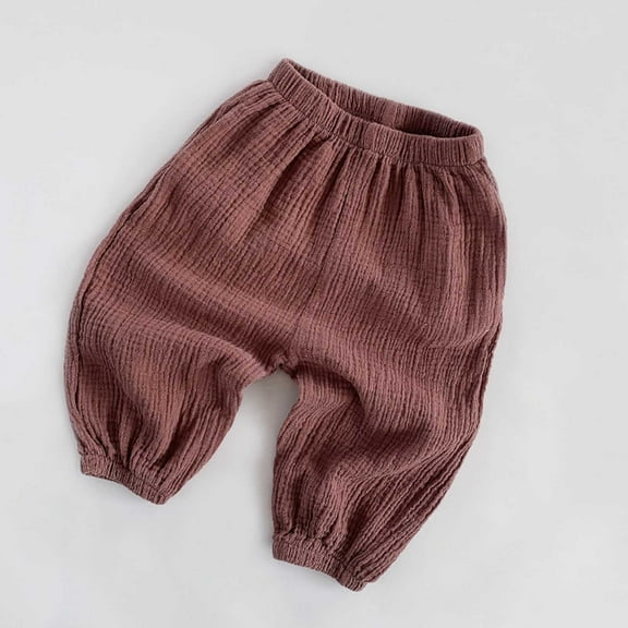 Toddler Boys Casual Pants Boy'S Baggy Casual Pants Loose Fit Elastic Waist Pants For Everyday Wear Summer Fall Long Pants Clothes 3-4 Years Girls
