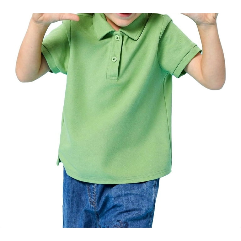 lime green toddler polo shirt