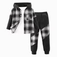 thumbnail image 1 of Toddler Boys Clothes 2 Piece Long Sleeve Sweatshirt & Pants Casual 2T 3T 4T 5T 6T Kids Fall Winter Outfits Set Black,6-7 Years, 1 of 7