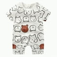thumbnail image 1 of Toddler Boys Clothes Baby Boy Dinosaur Print Outfits Child Kids Summer Cotton Loose Printed Short-sleeved Beach 0 6 12 18 24 Months 2T 3T Pajamas & Dailywear Set Clothing Sets Tracksuit 2-Piece, 1 of 4