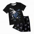 thumbnail image 1 of Toddler Boys Clothes Baby Boy Kids Summer Cotton Solid Printed Short-sleeved Training 12 18 24 Month 3T 4T 5T Shirt Tops and Shorts Set T-Shirt & 2PCS, 1 of 4