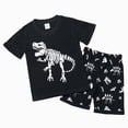 thumbnail image 1 of Toddler Boys Clothes Baby Boy Outfit Sets Baby Boy Summer Clothes 12 18 24 Month 3T 4T 5T 6T 7T Dinosuar Printed Short Sleeve Shorts Clothes Casual Summer Kids Suit, 1 of 6