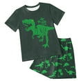 thumbnail image 1 of Toddler Boys Clothes Baby Boy Outfit Sets Baby Boy Summer Clothes 12 18 24 Month 3T 4T 5T Toddler Boy Outfits Dinosuar Set Gibobby(5-6 Years,Green), 1 of 6