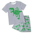 thumbnail image 1 of Toddler Boys Clothes Baby Boy Outfit Sets Baby Boy Summer Clothes 12 18 24 Month 3T 4T 5T Toddler Boy Outfits Dinosuar Set Gibobby(9-10 Years,Light Gray), 1 of 6