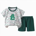 thumbnail image 1 of Toddler Boys Clothes Baby Boy Outfit Sets Baby Boy Summer Clothes 3M 9M 18M 2T 3T 4T 5T 6T Toddler Boy Outfits Dinosuar Set Kaprioy, 1 of 5