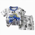 thumbnail image 1 of Toddler Boys Clothes Baby Boy Outfit Sets Baby Boy Summer Clothes 3M 9M 18M 2T 3T 4T 5T 6T Toddler Boy Outfits Dinosuar Set Kaprioy, 1 of 5