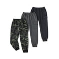 thumbnail image 1 of Toddler Boys Clothes Boys Pants Kids 3-Pack Joggers Toddler Cargo Casual Elastic Waist Pants for Boys 3T 4T 5T Size 6 7 Camo Gray, 1 of 8