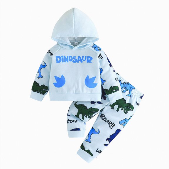 Toddler Boys Clothes Girl Autumn Winter Animal Long Sleeve Drawstring Pants 3M 6M 12M 18M Everyday Outfit Set 2 Pcs