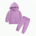 thumbnail image 1 of Toddler Boys Clothes Girl Autumn Winter Hooded Long Sleeve Pocket 3M 6M 12M 18M Everyday Outfit Set 2-Pieces, 1 of 3