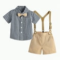 thumbnail image 1 of Toddler Boys Clothes Kids Sports Shorts Sets Children's Spring Summer Cotton Elastic Printed Short Sleeved Beach 18-24 Months 2t 3t 4t 5t 6t Shirt Set Tshirt Outfits 2PCS, 1 of 9