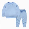 thumbnail image 1 of Toddler Boys Clothes Set Baby Kids Crewneck Long Sleeve Sweatshirt Pullover Sweatpants Outfit 2 Piece Sets Kaprioy, 1 of 4