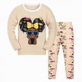 thumbnail image 1 of Toddler Boys Clothes Spring Fall Cartoon Long Sleeve Elastic Waist 0-24M Sleepwear Pajamas 2 Pcs, 1 of 4