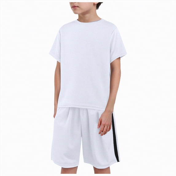 Toddler Boys Clothes Summer Kids Unisex Cotton Crew Neck Print Sleeveless Training 0 6 12 18 24 Months 2T 3T For And Girls Boy Sweat Outfit 2 Piece