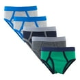 thumbnail image 1 of Toddler Boys Cotton Briefs Underwear Solid Color Panties Mixcolor Pack of 5, 1 of 4