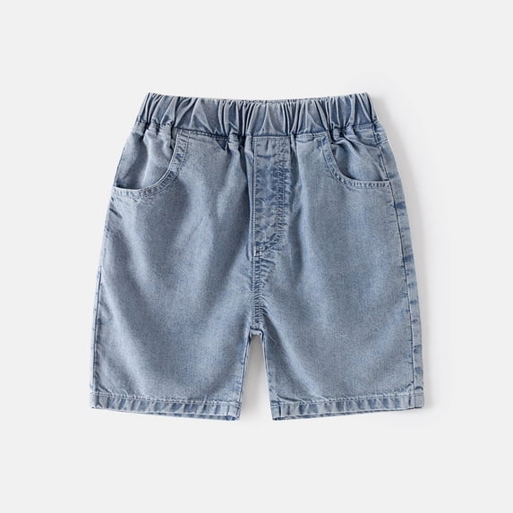 Toddler Boys Jean Shorts Relaxed Fit Elastic Waist Summer Trousers Short Boys Summer Clothes Boys Jeans Size 18-24 Months