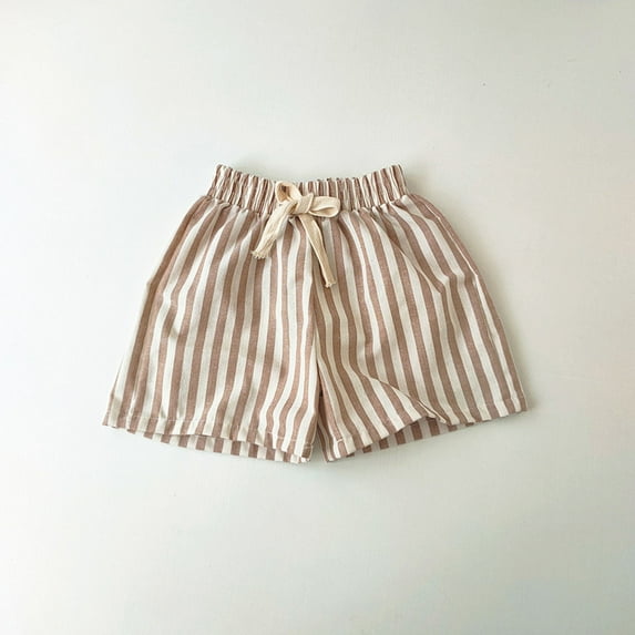 Toddler Boys Drawstring Stripe Board Shorts Trunks Bottoms