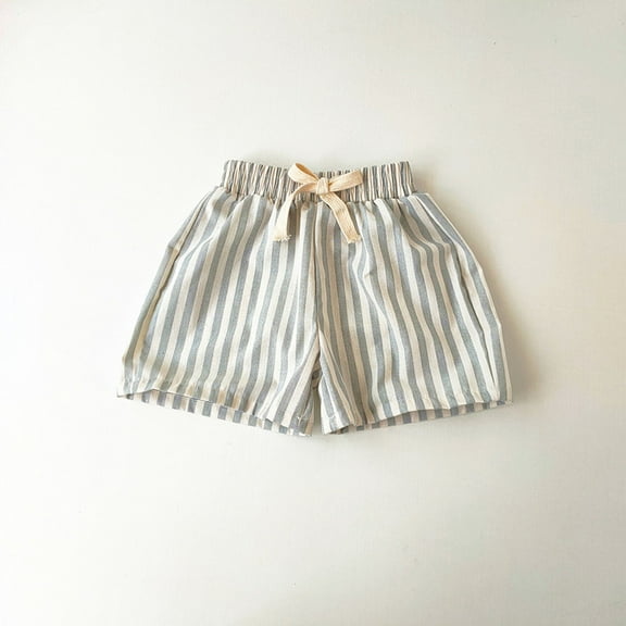 Toddler Boys Drawstring Stripe Board Shorts Trunks Bottoms
