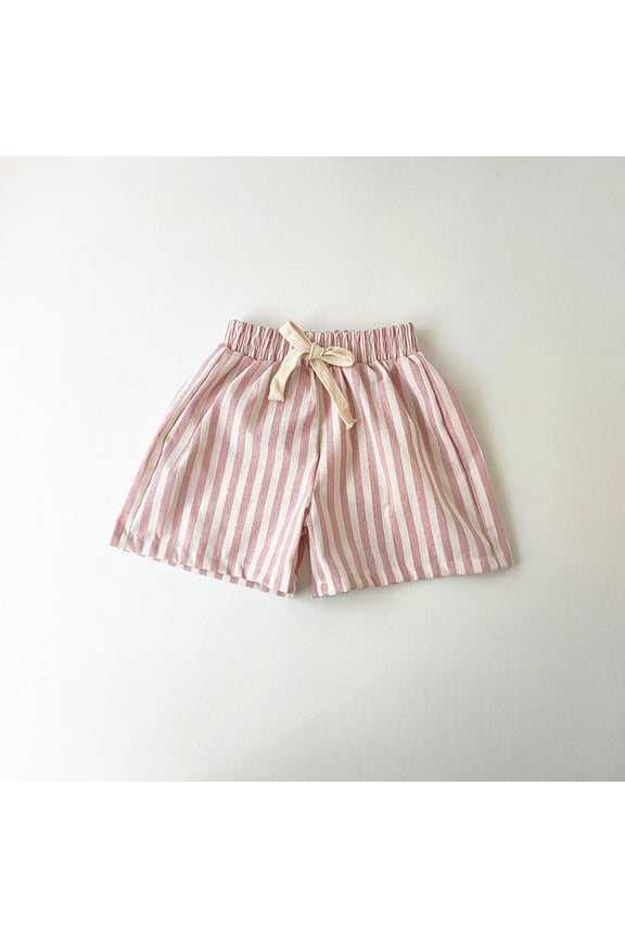 Toddler Boys Drawstring Stripe Board Shorts Trunks Bottoms