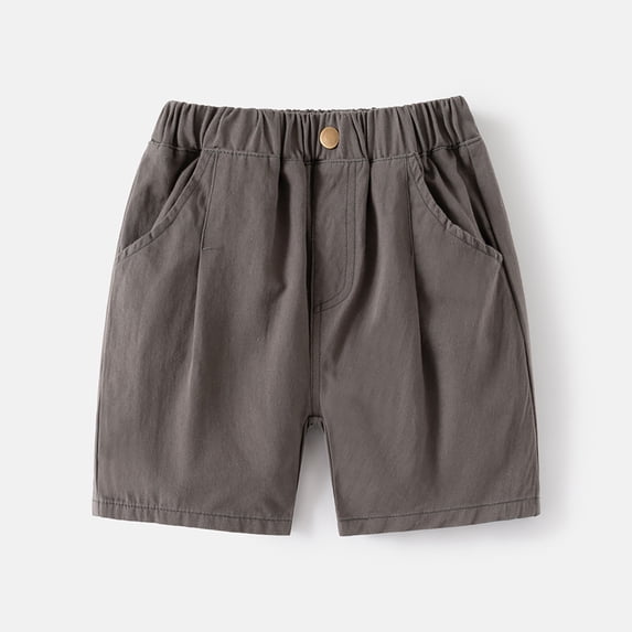Toddler Girls Dress Pants Grey Shorts Quick Dry Uniform Pants for Boys Girls Summer Clothes 18-24 Months